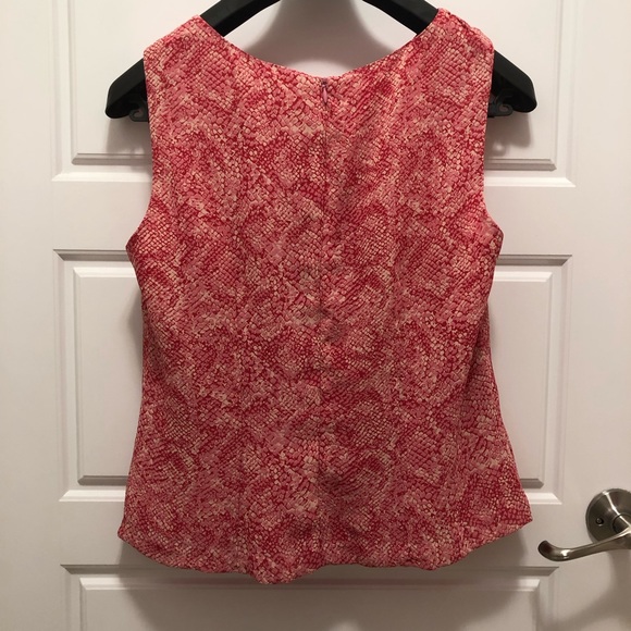 🇨🇦 LINEA DOMANI Vintage 100% Cotton,Sleeveless Top and Full Skirt Set Snake Skin - Picture 3 of 12